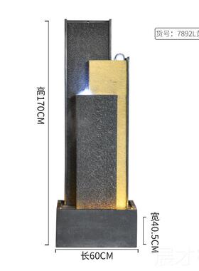 正品现代流水墙喷泉室水内水约简幕墙叠水瀑布装饰景观风加湿落地