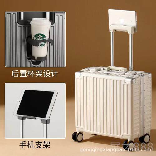 正品定制LOG2O18寸登机箱轻便拉杆箱0托运手寸提箱航免空铝框小行