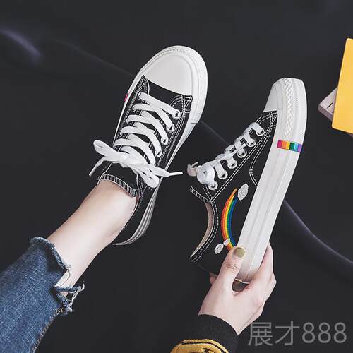 正品34码帆款布鞋女鞋高帮初学生女秋大童孩中板鞋冬季加绒小学生