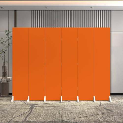 正品动折定制纯白色屏风隔断企业办公室加lgoo现代简约叠移遮挡背