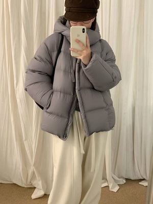 中长款羽绒服遮屁股2025冬季韩版宽松轻薄保暖连帽小个子修身大衣