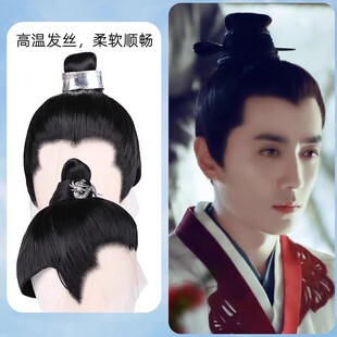 古风男假发合集整顶短发手钩COS古装全头套演出汉服武打仙侠发套