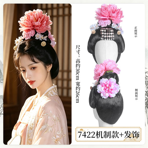 彩云追唐风造型免盘发髻