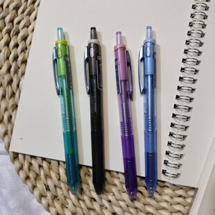 小白点登陆者按动中性笔ST双珠速干顺滑走珠笔学生刷题笔黑水笔