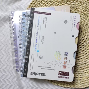 德派线圈本分类本A5加厚学生笔记本高颜值硬面抄本办公记事本