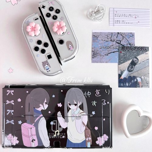 可露露switch保护套日系透明硬壳