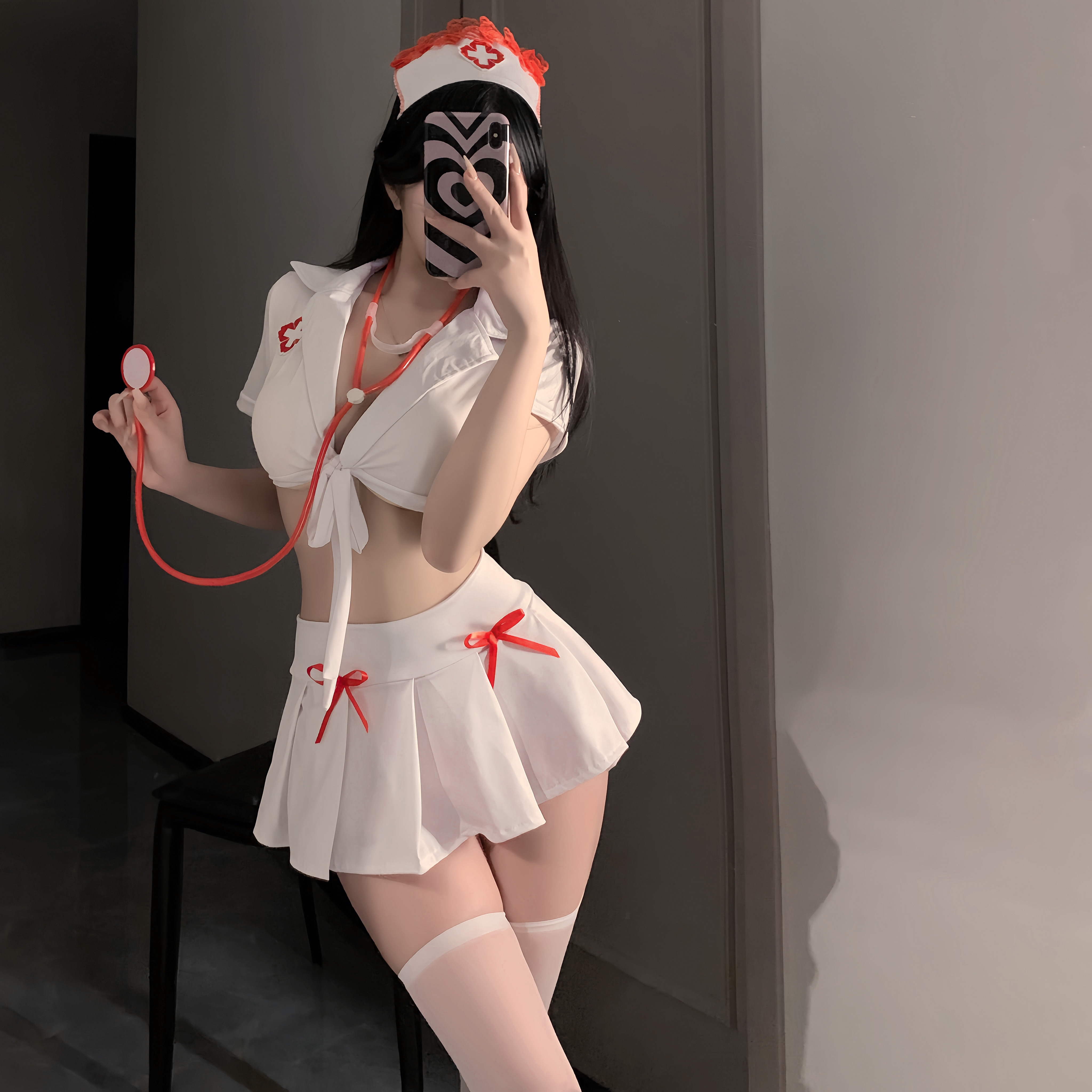 情感趣味内衣禁欲系女辣妹衣服COS护士服纯欲2026制服T恤短裙套装