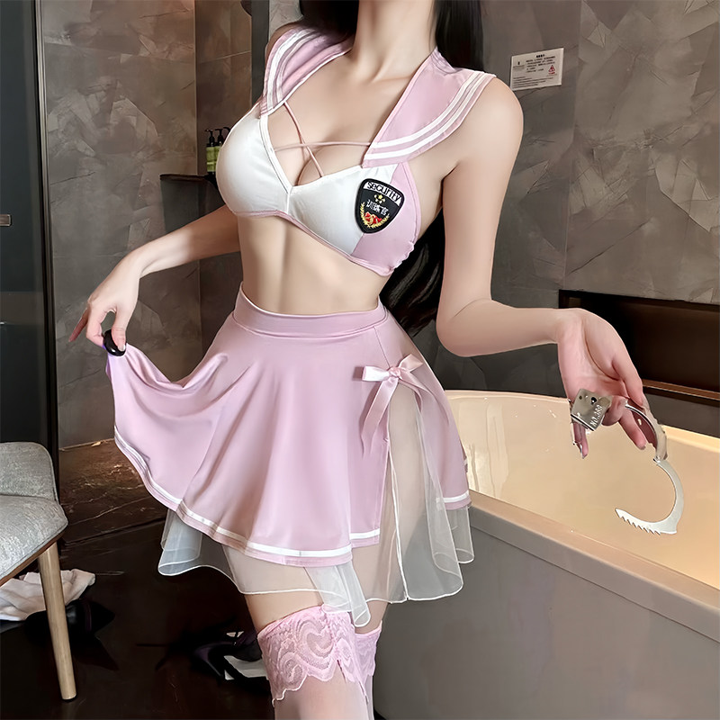 情取味内衣女警性感cos角色扮演免脱海军风水手服Jk纯欲睡衣诱惑