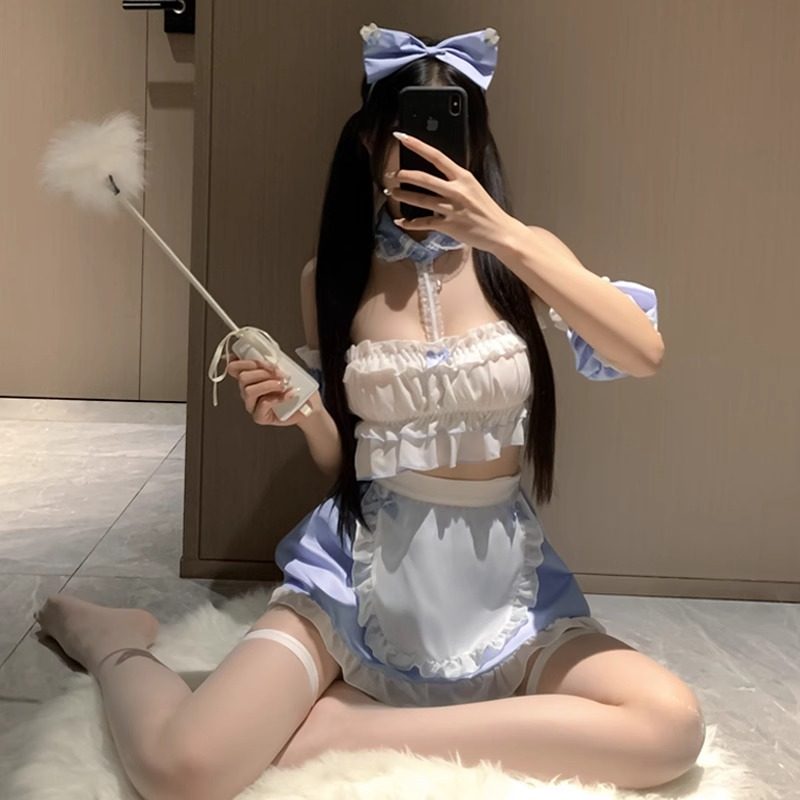 奶甜女仆*纯欲乖巧女佣清纯女仆蓝色套装性感情趣俏皮二次元制服