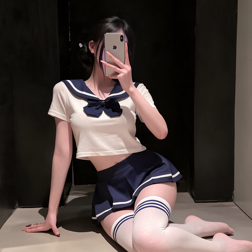 新款2026清纯学院风性感jk学生制服套装纯欲百褶裙水手服可爱睡衣