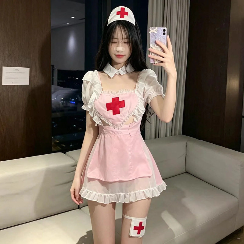 甜心护士套装性感角色扮演制服情趣床上私房写真cospay站袍套装