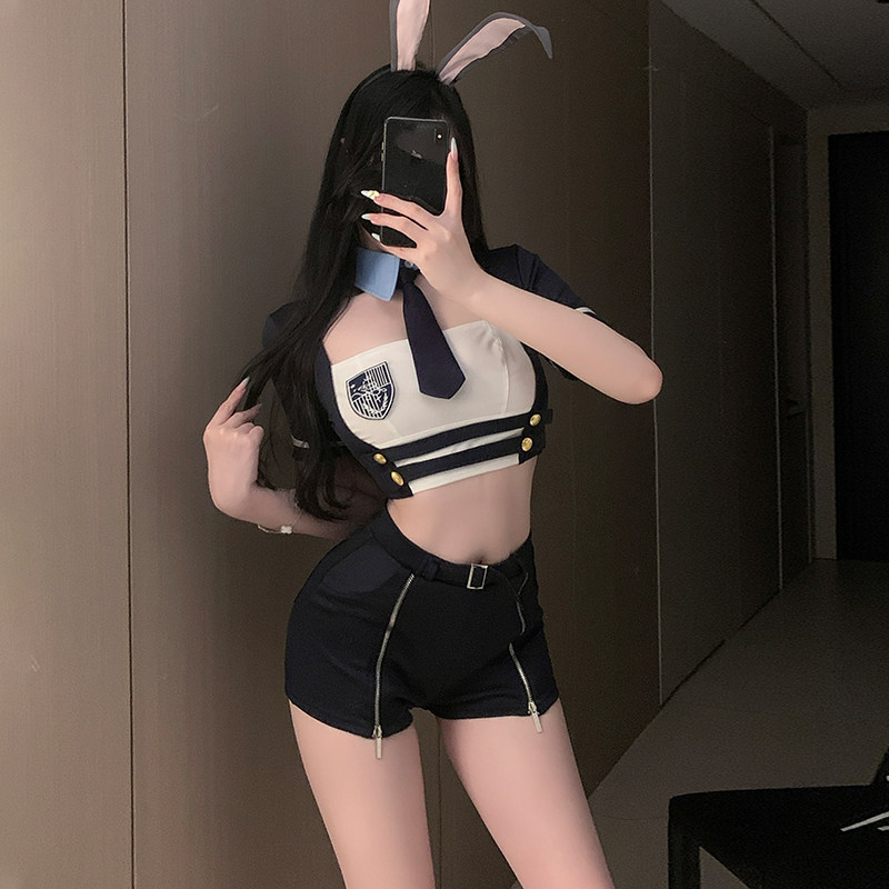 萌兔警长*纯欲可爱兔女郎cos制服夜场酒吧演出角色扮演舞台套装