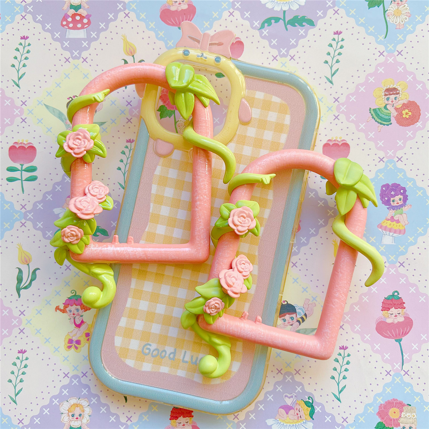 散货配件花朵藤蔓藤条树叶子拱门相框田园场景摆件背景diy材料