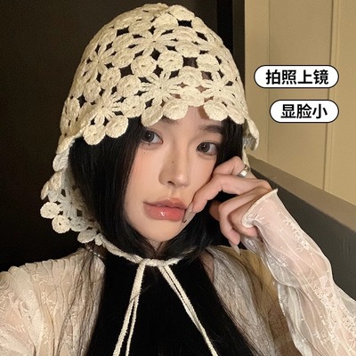 手工编织镂空流苏帽子女波西米亚