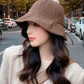 2025新款 透气渔夫帽春秋季 显脸小遮阳防晒盆帽休闲百搭太阳帽子女