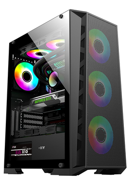 台式电脑X99双路EATX机箱支持大主板长显卡下置电源上置240水冷