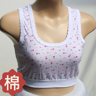 中老年人棉吊带背心老太太妈妈奶奶夏季 薄款 宽松文胸罩乳罩女大码