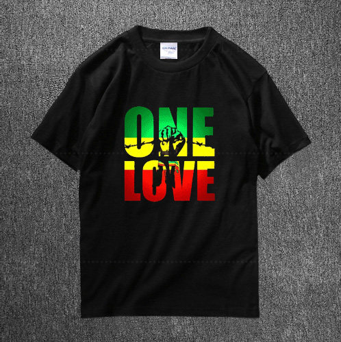 t恤纯棉男装夏季牙买加雷鬼bobmarley短袖潮流摇滚乐队大码上衣