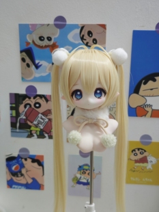 三分BJD双马尾可爱 刘海默认上胶 BJD假发 三分BJD假发