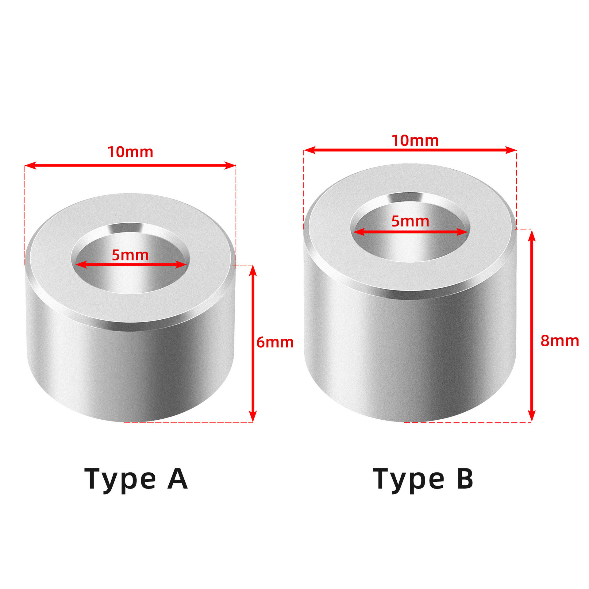 3D打印机配件 欧标铝型材滑轮隔离柱挡柱铝柱 轴承分离垫片圈柱,办公设备/耗材/相关服务,3D打印机配件,淘宝优惠券,粉丝福利购,淘宝优惠卷
