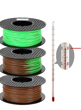 3d打印耗材变色PLA温变材料1.75mm热敏线材1KG感温变色卷材橘黄色