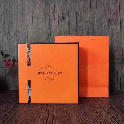 新款橙色祖母绿亚克力通用燕窝礼盒西洋参海参石斛滋补品通用包装