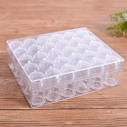 DC13克30装套装 透明塑料收纳盒 小圆盒 生活用品整理盒