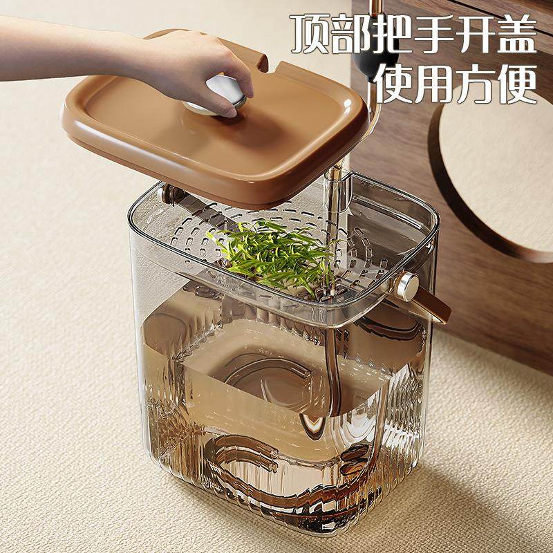 茶水桶废水桶家用茶台接泡茶专用垃圾桶茶桌大容量排水茶桶茶渣桶