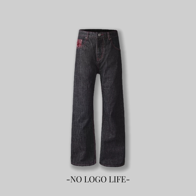 NOLOGO赤马原牛牛仔裤cleanfit微