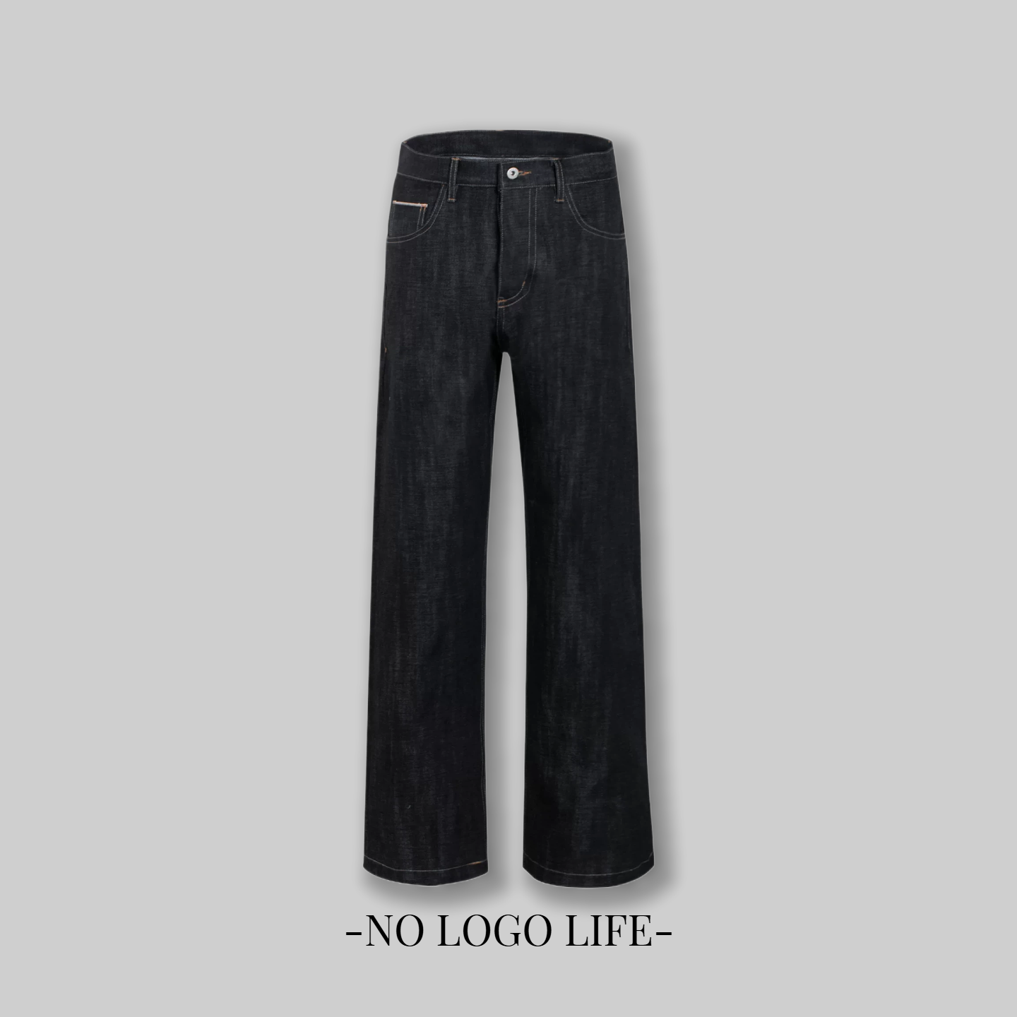 NOLOGO黑马冈山微喇原牛牛仔裤