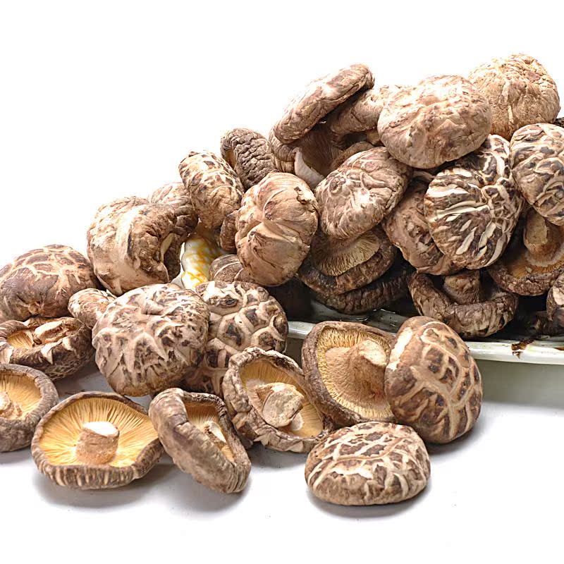 东北野生香菇鲜味无根干货山特产榛蘑丁新货香菇类野生菌500g