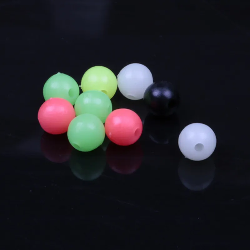 圆形塑料珠6mm8mm挡珠路亚钓鱼珠钓鱼渔具只彩色配件100德州钓组