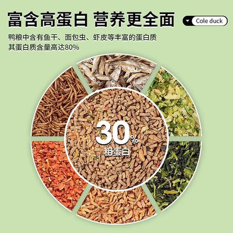 生活饲料营养柯尔鸭面包虫用品的小鹅饲料小鸡小鸭子零食粮食