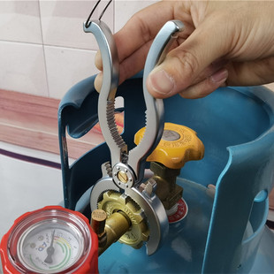 兰妹子煤气罐减压阀扳手拆液化气阀门扳手换煤气罐神器煤气瓶钳子