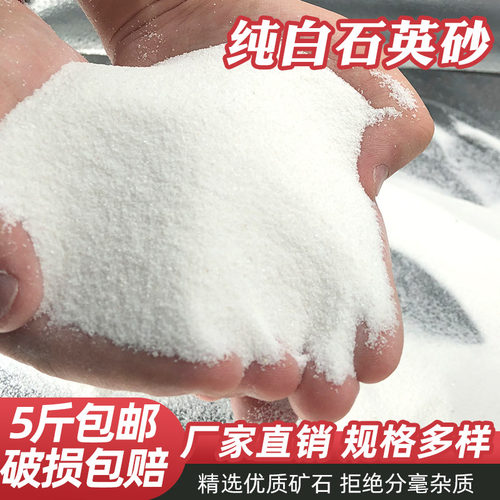 鱼缸造景装饰纯白细沙天然白沙