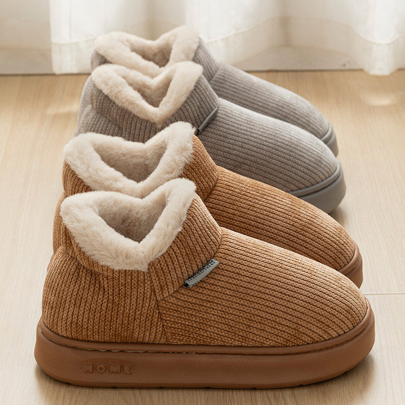 高帮棉拖鞋女士冬季2026新款保暖外穿厚底室内家居月子鞋棉鞋包跟