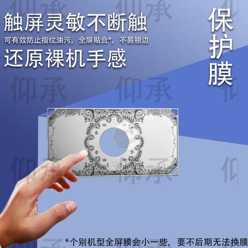 适用于怒喵R4无线充电线圈贴膜CYBERBOARDR4无线蓝牙键盘小窗屏膜怒喵r4背面圆形保护膜非钢化膜高清防花