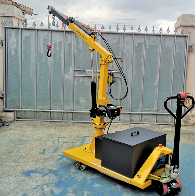 新款小型电动液压吊车 起重机叉车吊架手动家用小吊机移动吊车