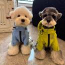 狗狗衣服防水冲锋衣雪纳瑞比熊泰迪柴犬西高地宠物服饰雨衣