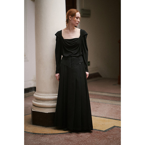 羊毛混纺百褶裙Holypark