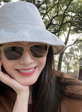 江疏影同款复古法式小脸墨镜女