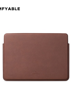 Comfyable皮质笔记本电脑包仅适用MacBookAir/Pro13英寸手拿包简约保护套棕色
