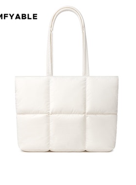 Comfyable电脑托特包适用于MacBookAir/Pro13-14寸笔记本电脑包白