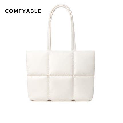 Comfyable电脑托特包适用于MacBookAir/Pro13-14寸笔记本电脑包白