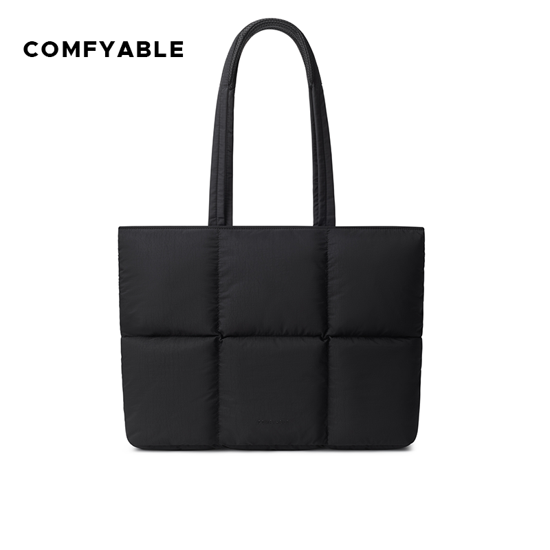 枕头托特包14英寸黑色