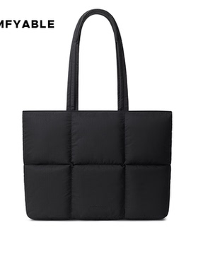 Comfyable电脑托特包适用于MacBookAir/Pro13-14寸笔记本电脑包黑