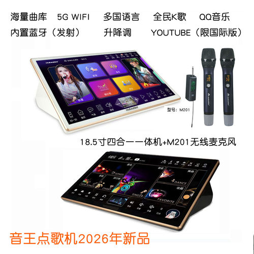 InAndon音王点歌机家庭KTV国际版唱歌机卡拉ok一体机VIP会员新款