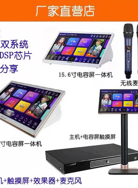 InAndon 音王卡拉云点歌机触摸一体机卡拉OK家庭KTV麦克风点唱机