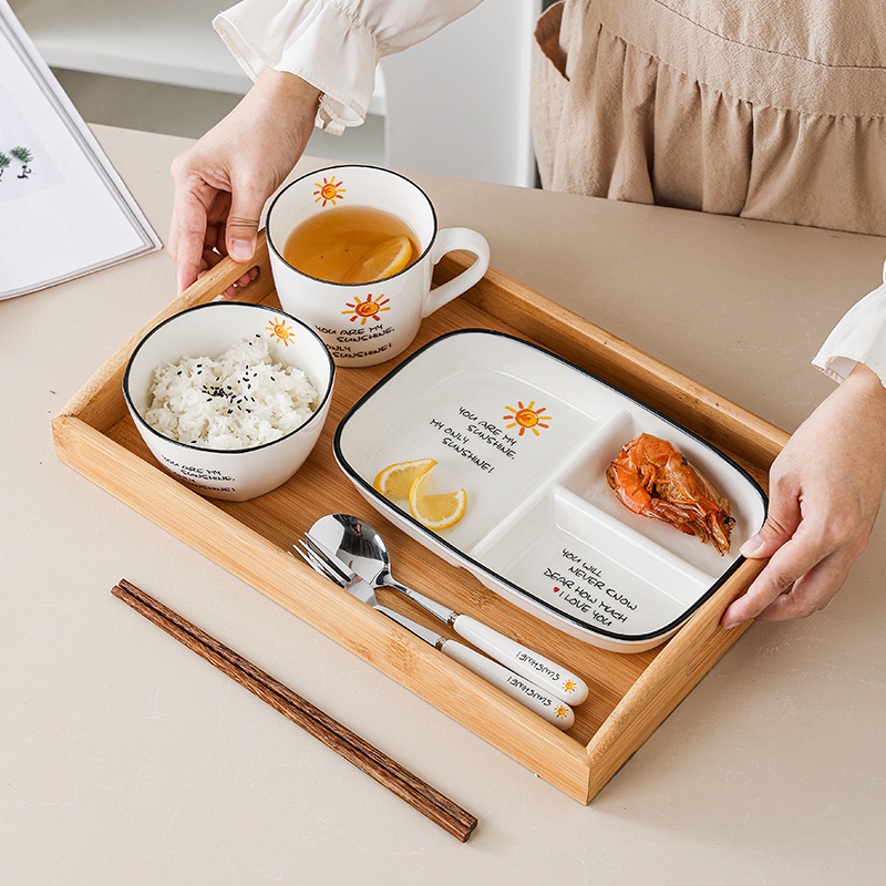 减脂餐定量盘211陶瓷大人加深