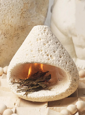 多功能盘香薰燃烧香座水泥模具